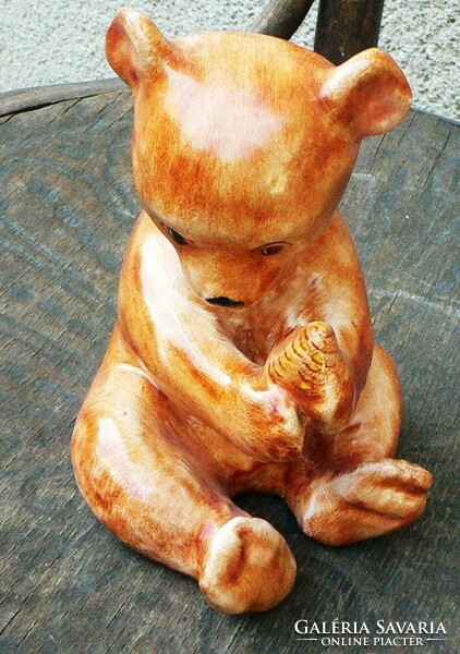 Bodrogkeresztúr ceramic teddy bear