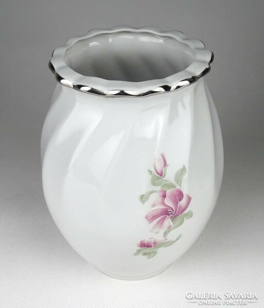 1I965 Virágmintás Apulum porcelán váza 16 cm