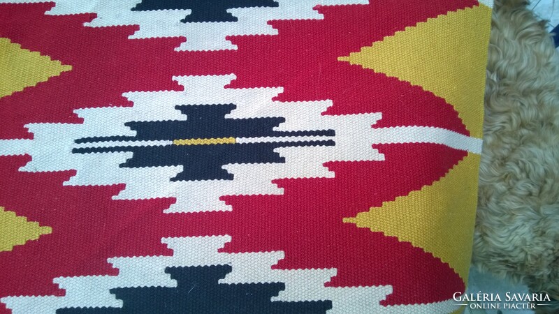 Klasszikus minta-kilim gyapjú szőnyeg-futó 146x66 cm