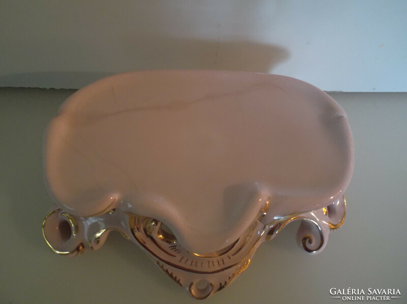 Soap dish - antique - marked - 19 x 12 x 7 cm - porcelain - with surface glaze crack