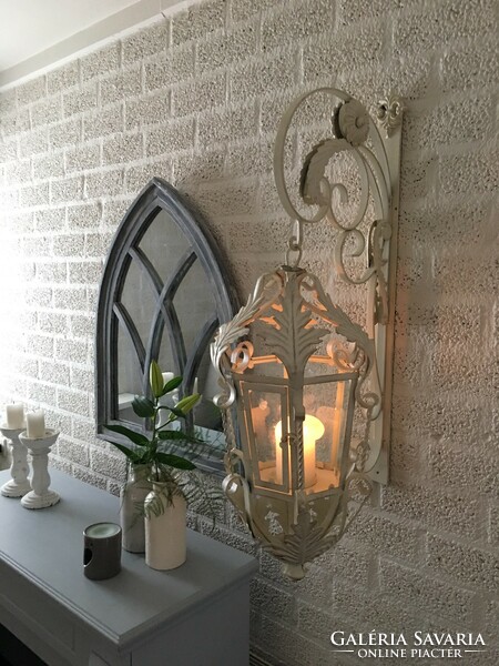 Wrought iron wall lamps - monumental baroque style