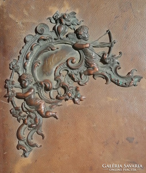 Extra antique leather folder. Bought in 'bav in '91. With acknowledgment!