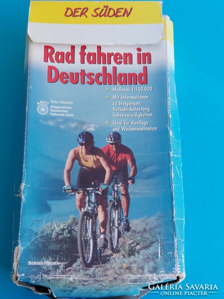 Rad fahren in Deutschland.15 darab térképpel. 3900.-Ft.