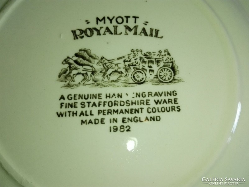 Royal Mail, angol jelenetes sütis tányér,4 db.