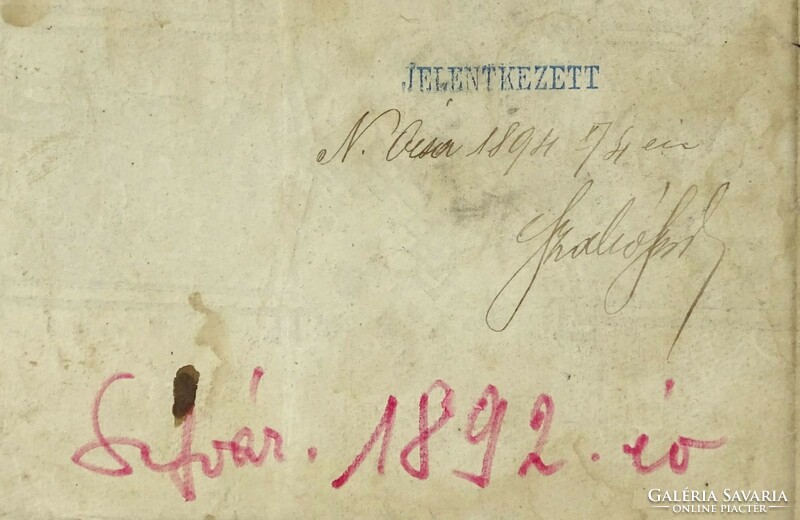 1J020 Hungarian Royal Army Infantry Regiment Ending Letter Székesfehérvár 1892