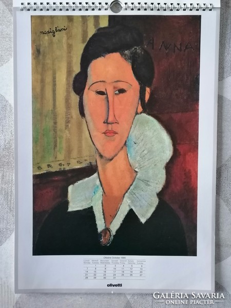 Modigliani falinaptár 1985