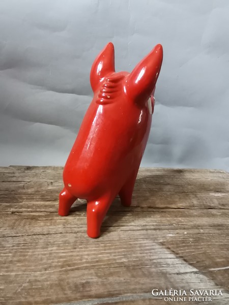 Vintage ceramic wild boar figurine