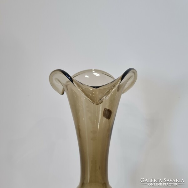 Italian vintage glass vase / decorative glass-38 cm