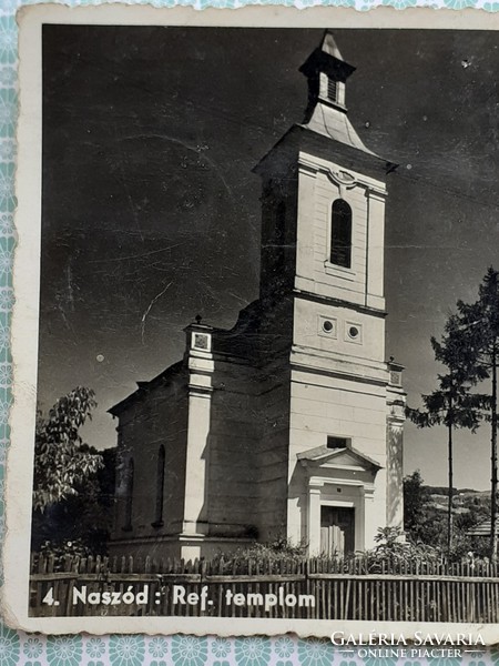 Old postcard 1943 Nasód Reformed Church photo postcard