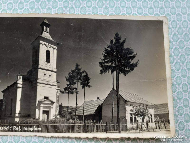 Old postcard 1943 Nasód Reformed Church photo postcard