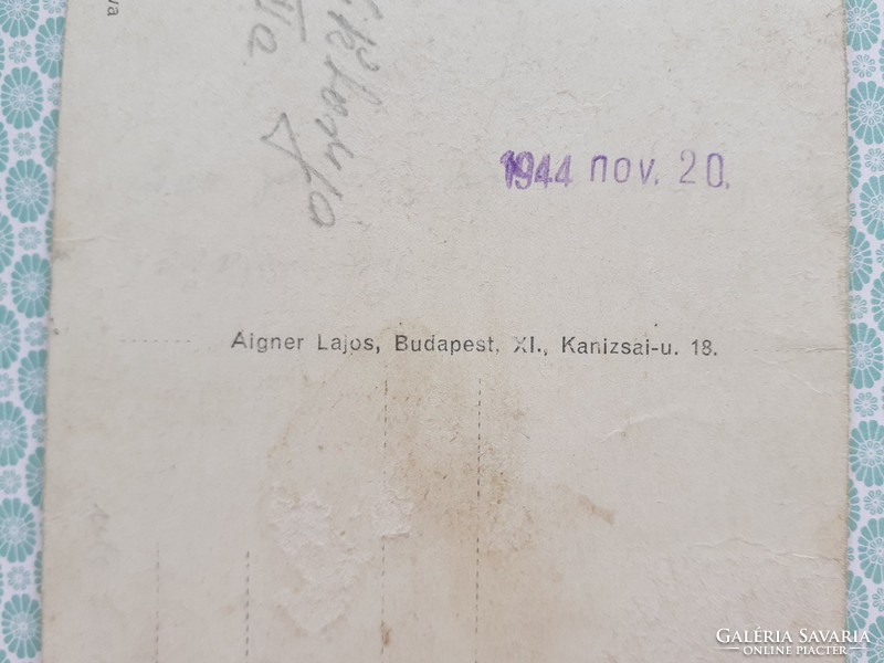 Régi képeslap 1944 Szabadka fotó levelezőlap