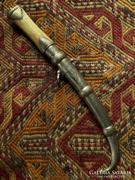 Arabian combat ornament knife sword fighting saber tulk bone horn handle