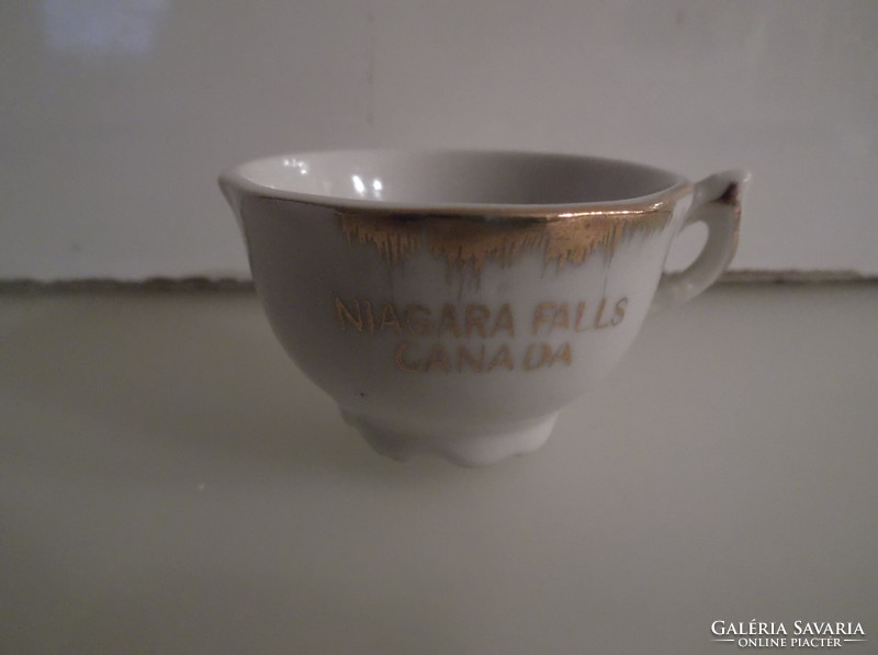 Cup - niagara - commemorative cup - porcelain - old - 5 x 3 cm - flawless