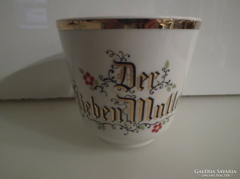 Mug - 3 dl - for mother - round pattern - German - porcelain - perfect