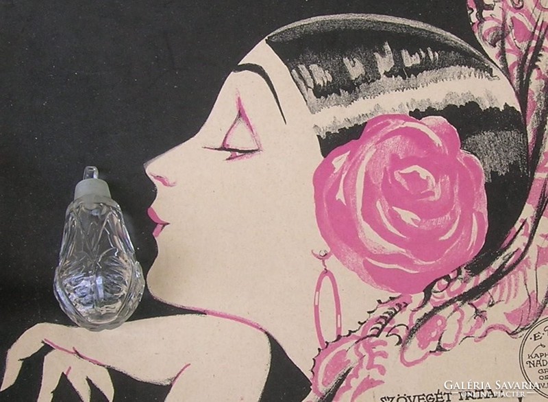 Antique crystal perfume bottle