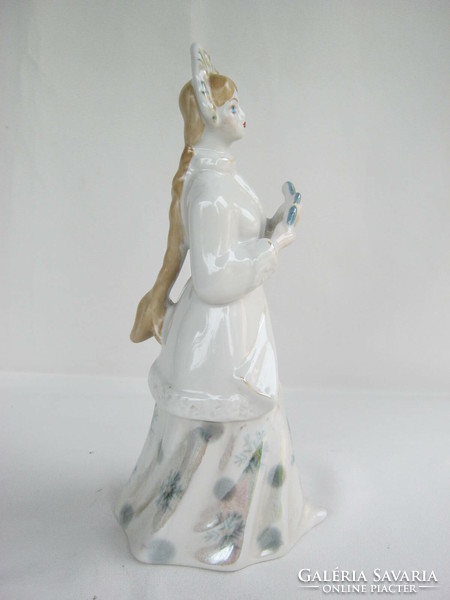 Polonne porcelán lány nagy méretű 25 cm