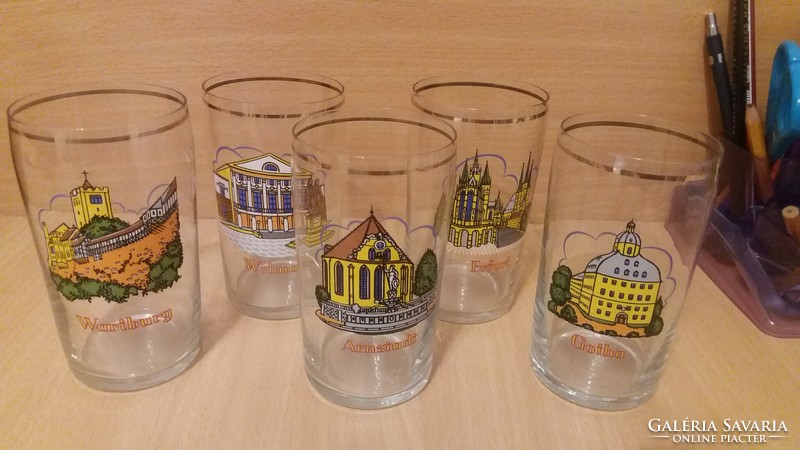 Glass collection from Germany, GDR times