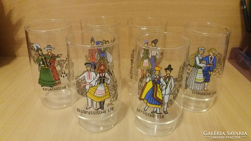 Folklore glass collection from GDR times