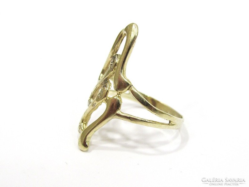 Gold women's ring (goat-au107884)