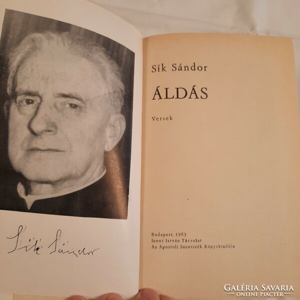 Sík Sándor: Áldás    Szent István Társulat 1963