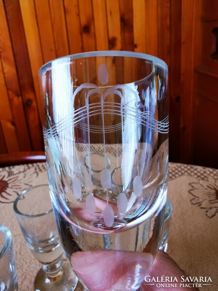 5 db-os bieder üveg pohár készlet