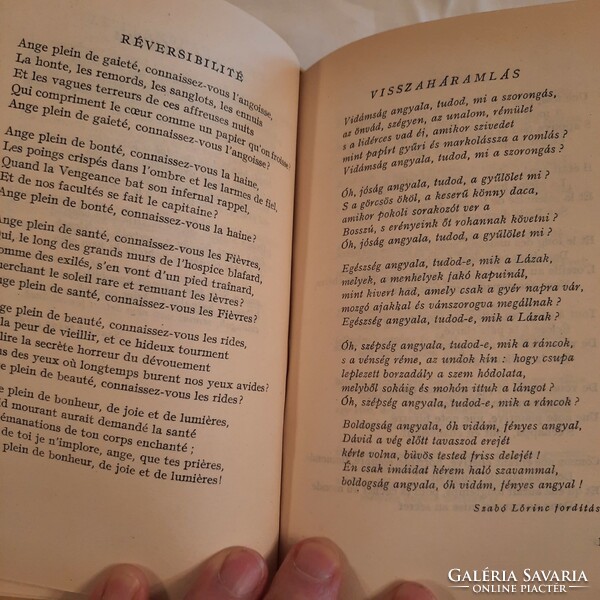 Baudelaire's selected poems Corvina published bilingual classics series in 1957