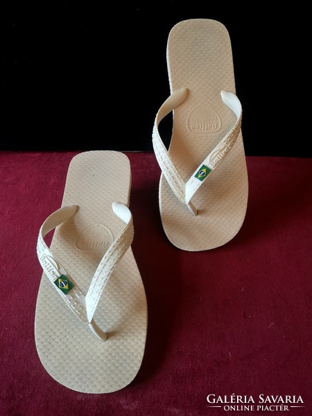 BALLINA 37-38-as strandpapucs, csúszásmentes flip-flop, lábujjközös papucs, Made in Brazil