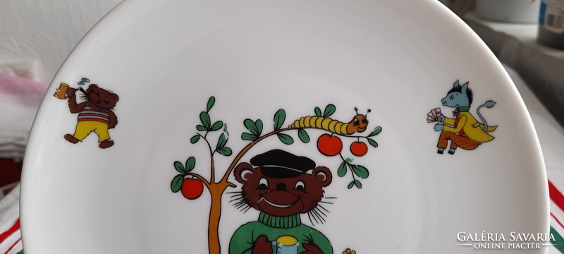 Porcelain fairy tale patterned kid's plate