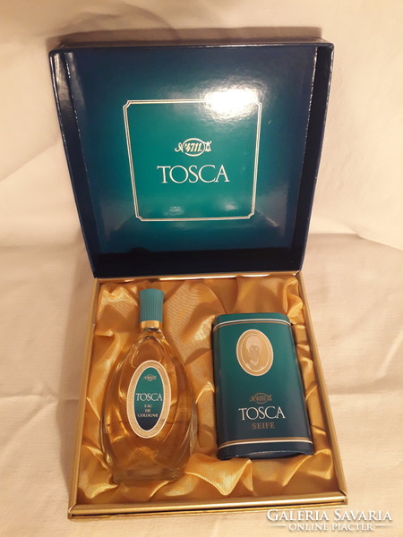 Vintage eredeti Tosca 4711 kölni és szappan dobozában