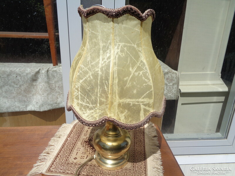 Table lamp with parchment cover