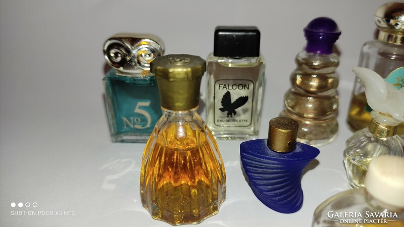 Collection of vintage mini perfume ten pieces together with special scents for summer