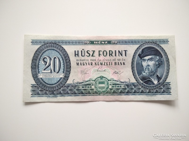 Gyönyörű 20 forint 1969