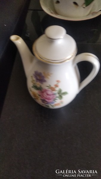 German coffee pot with wild roses