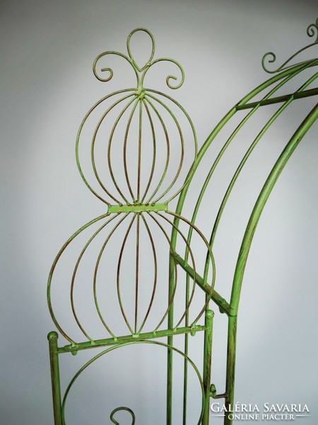 Wrought iron rose gate