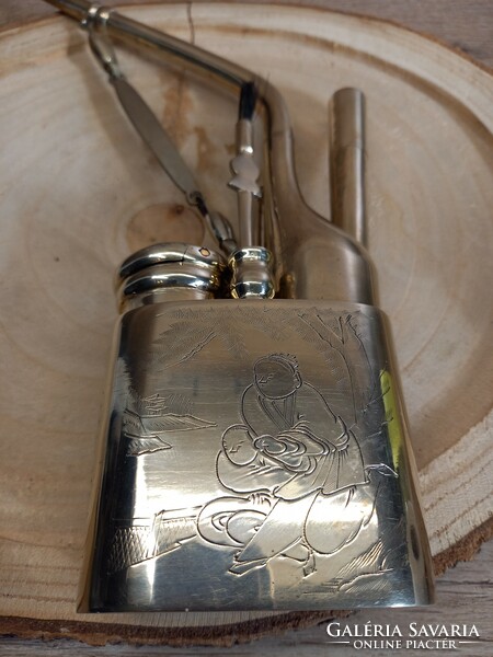 Kínai vízipipa.Rézötvözett c1920