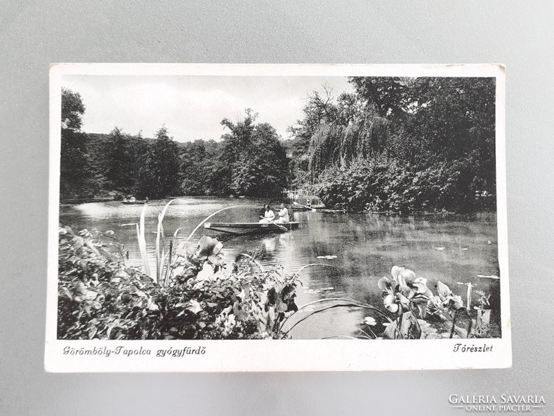 Old postcard roundup spa lake detail photo postcard
