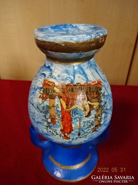 Greek terracotta vase, height 17.5 cm. He has! Jókai.