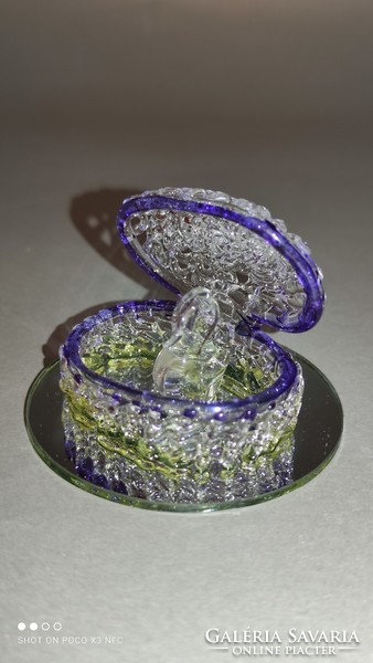 Ajándéknak is kiváló muránói üveg kézműves dísztárgyak darabra csipke finomságú