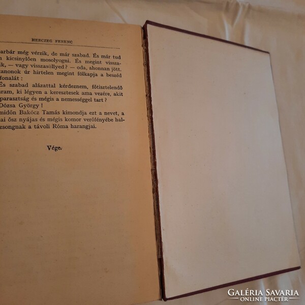 Herczeg Ferenc válogatott munkáinak emlékkiadása 1933   2/20. kötet   A fogyó hold - Az élet kapuja