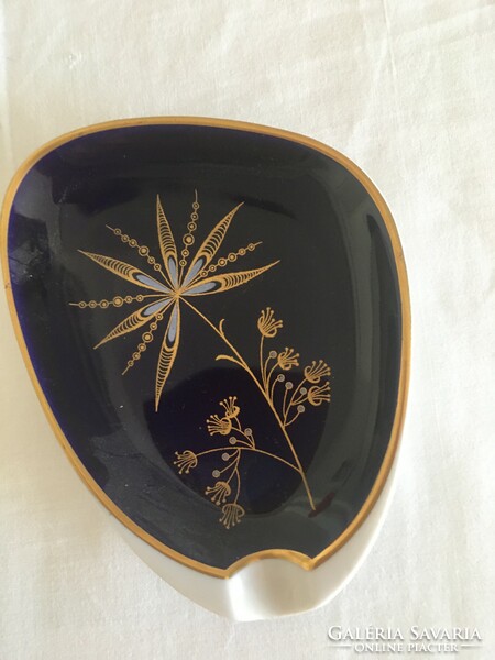 Weimar German porcelain bowl / ashtray with gilded decor.