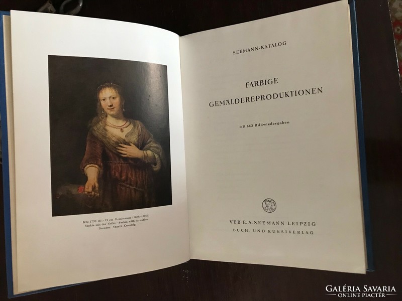 Seemann catalog farbige gemaldereproduktionen / painting reproductions / leipzig with 663 pictures
