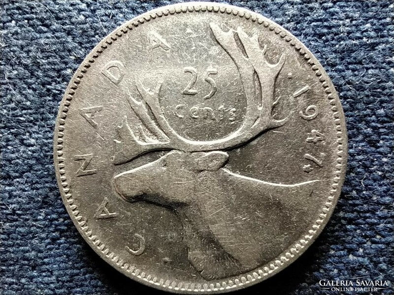 Kanada VI. György .800 ezüst 25 Cent 1947 (id50856)