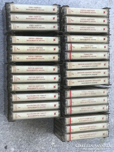 Classical classical music from 9 to 3 cassette tapes