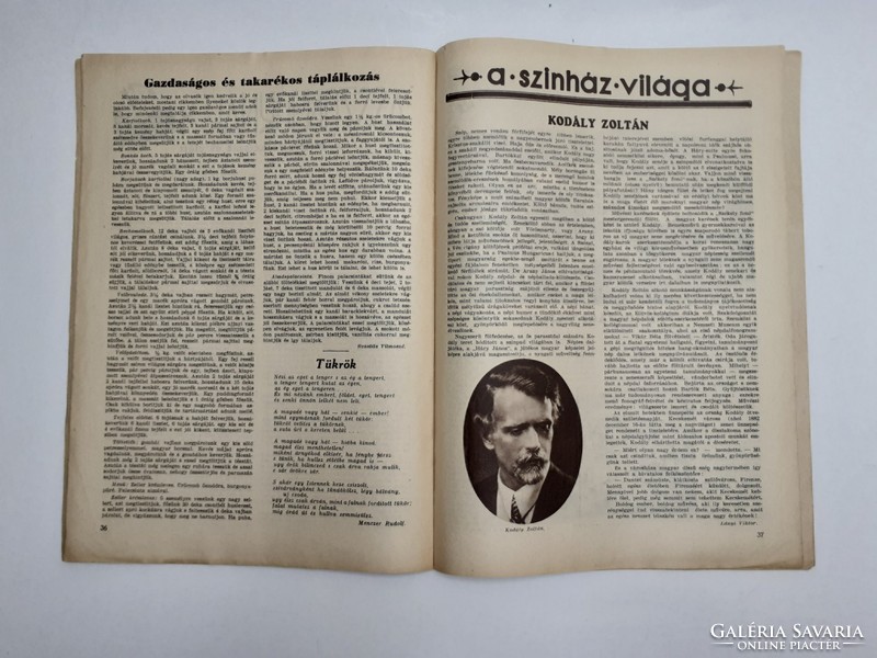 Old newspaper is the Sunday of the 1933 Pest newspaper