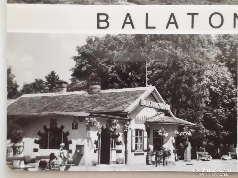 Old postcard Balatongyörök photo postcard