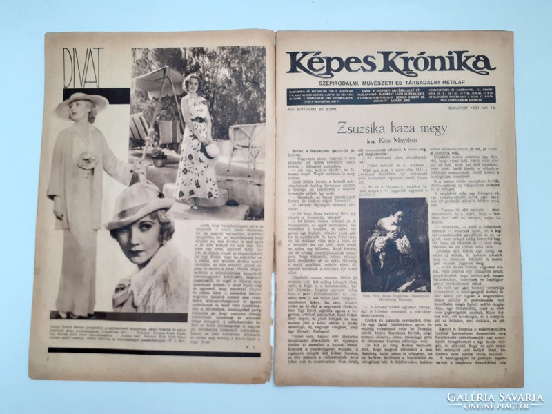 Régi újság 1934 Képes Krónika