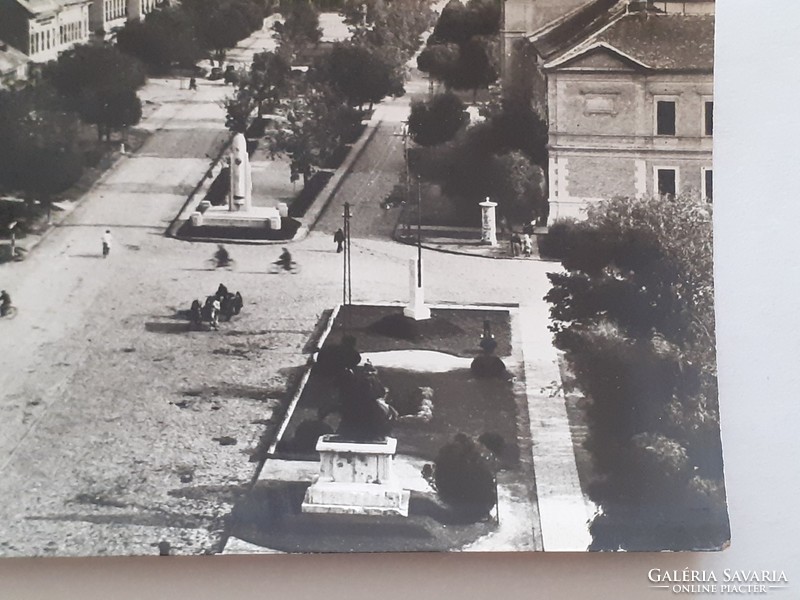 Régi képeslap Jászberény utcarészlet fotó levelezőlap