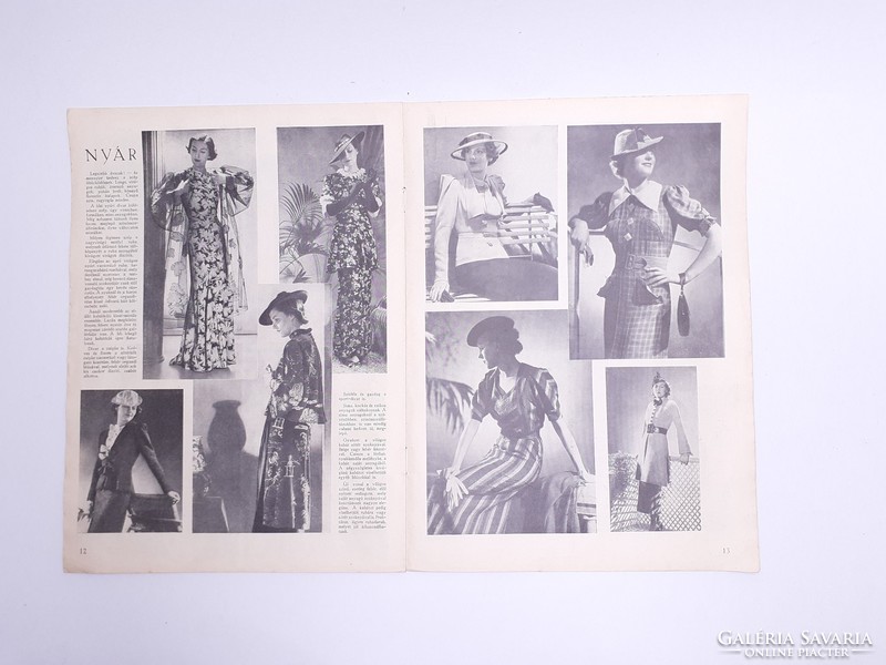 Old newspaper Summer 1936 is the fashion magazine of the new times