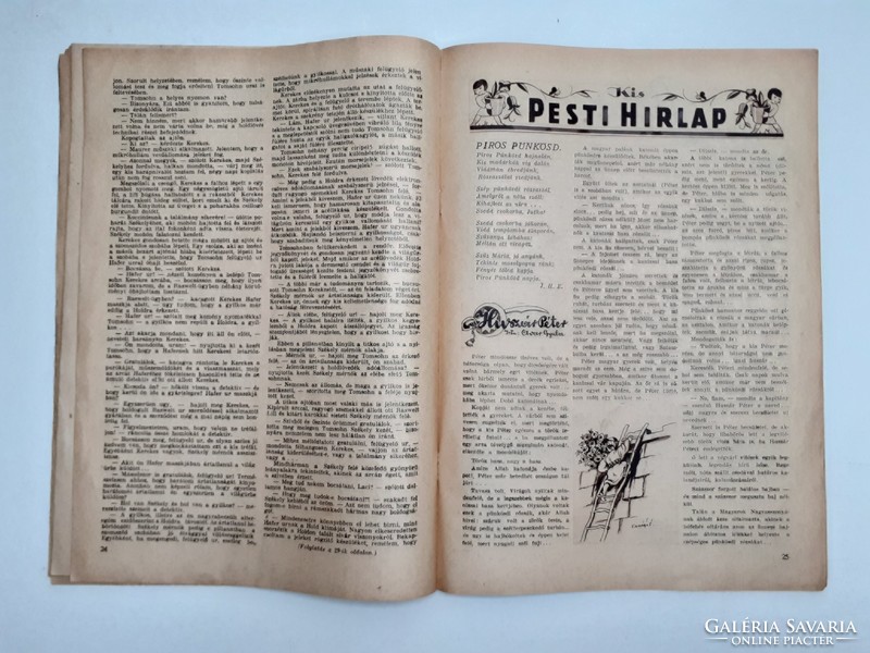 Old newspaper 1932 is the Sunday of the Pest newspaper