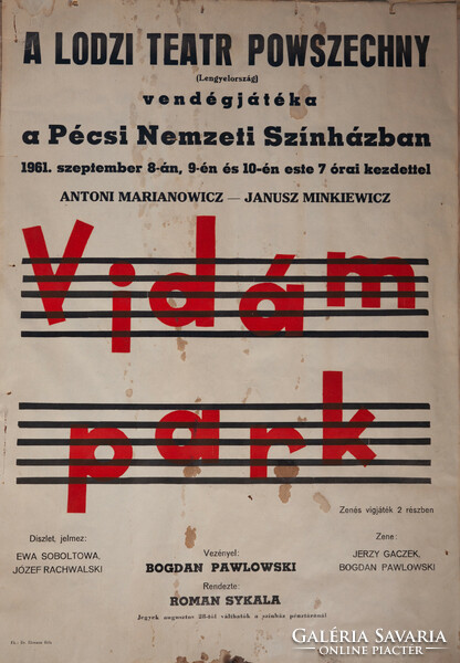 Pécsi Nemzeti Színház plakát 1969